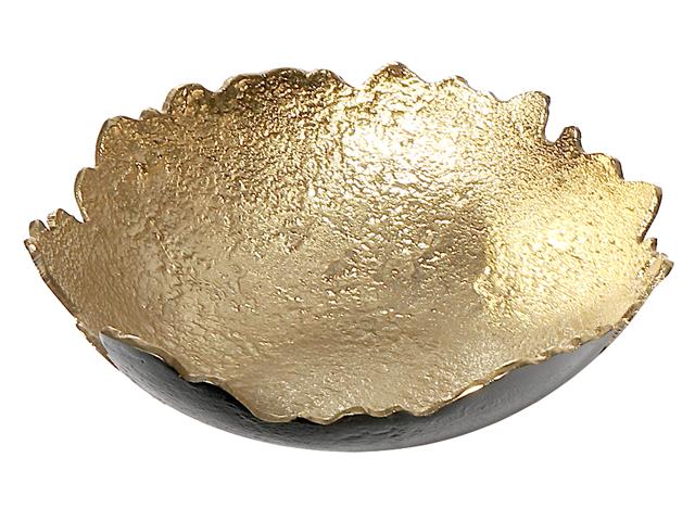 GOLD ORGANIC RAW EDGE DISH (LARGE)