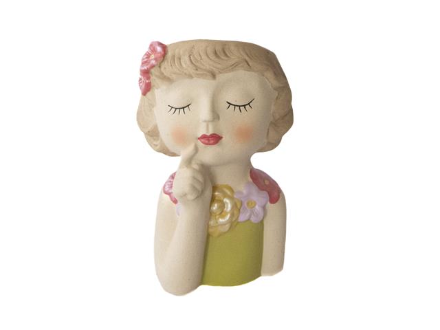 CERAMIC PLANTER DREAMY FLOWER GIRL