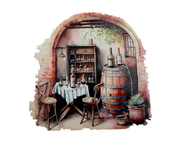 EMBOSSED METAL WALL SIGN (WINE TASTING)