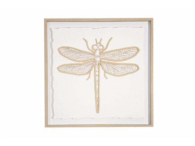FRAMED PAPER ART WITH 3D EFFECT (DRAGONFLY)