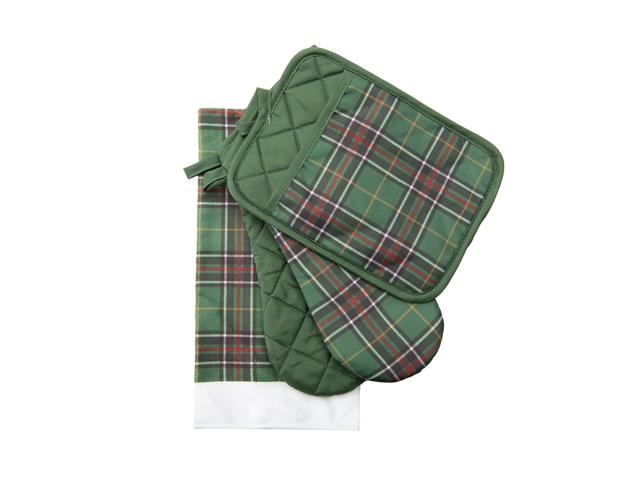 4 PC KITCHEN SET (NEWFOUNDLAND TARTAN)
