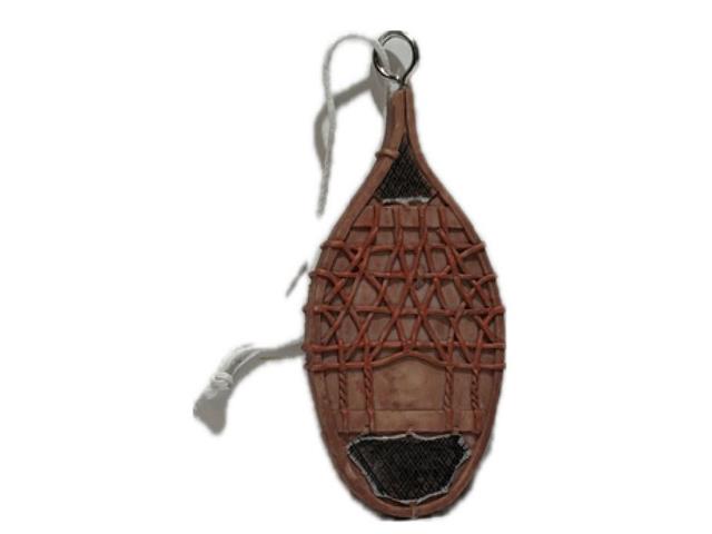 POLYRESIN SNOWSHOE ORNAMENT