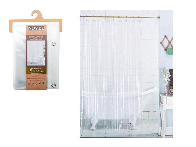 PREMIUM PEVA SHOWER LINER (CLEAR) (72 X 72)
