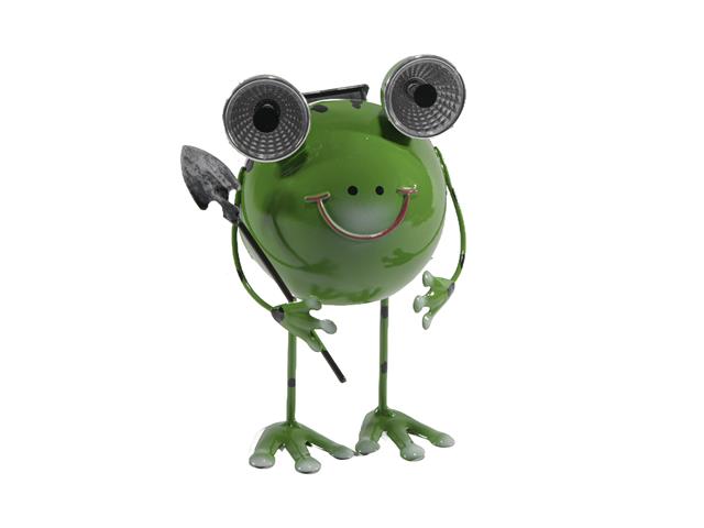 LED LIGHT METAL SOLAR POWER FIGURE (FROG)
