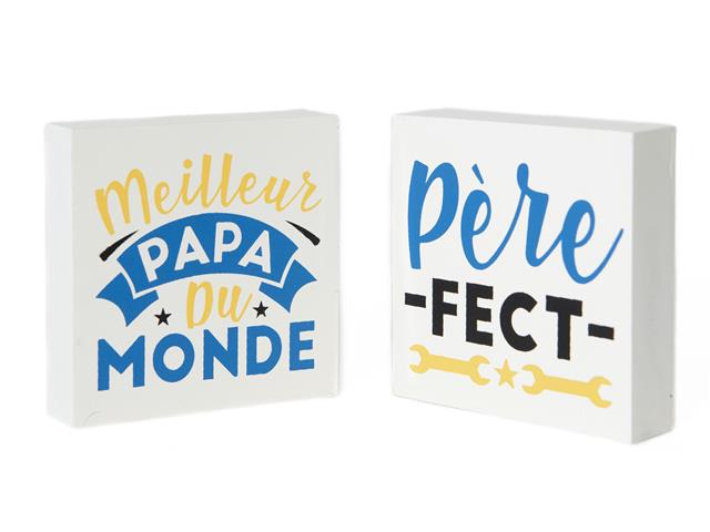 WOOD BLOCK (PERE/PAPA) (ASSTD)