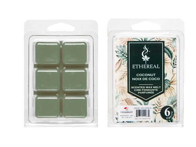 ETHEREAL 6 PK WAX MELT CUBES (COCONUT) (12/DISP)