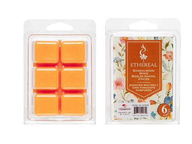 ETHEREAL 6 PK WAX MELT CUBES (SANDALWOOD) (12/DISP)