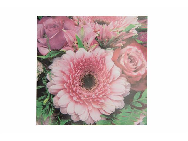 20 PACK LUNCHEON 3 PLY NAPKIN (PINK GERBERA)