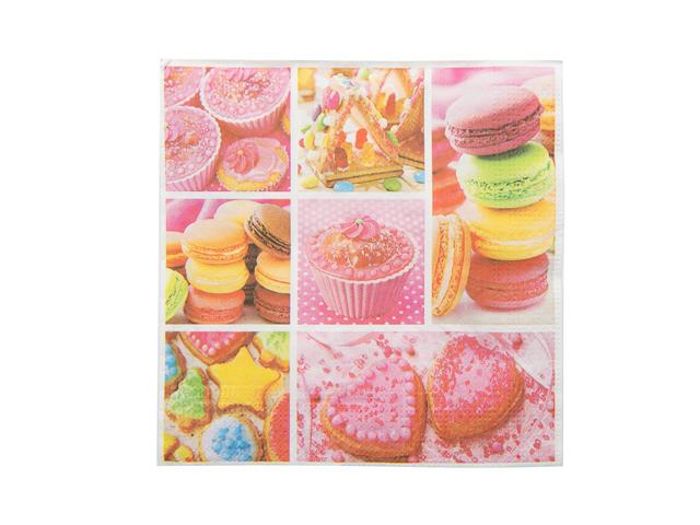 20 PACK LUNCHEON 3 PLY NAPKIN (DESSERTS)