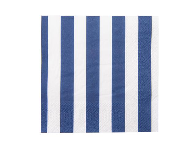 20 PACK LUNCHEON 3 PLY NAPKIN (BLUE STRIPE)