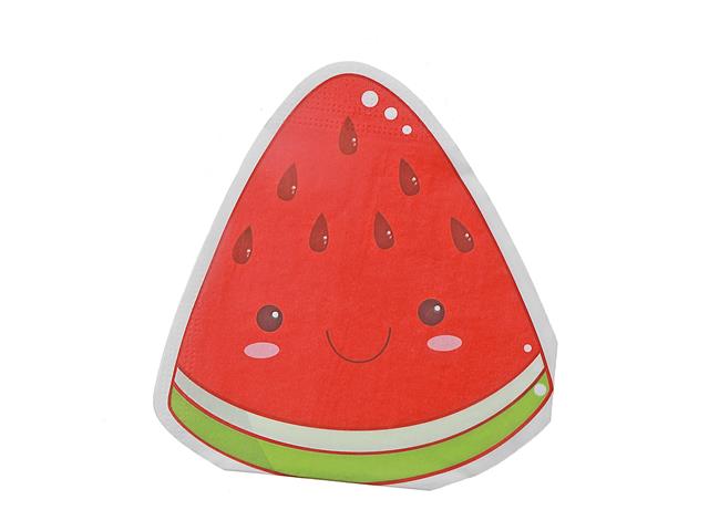 12 PACK 3 PLY SHAPED NAPKIN (WATERMELON)