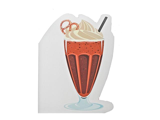 12 PACK 3 PLY SHAPED NAPKIN (CHOCOLATE MILKSHAKE)