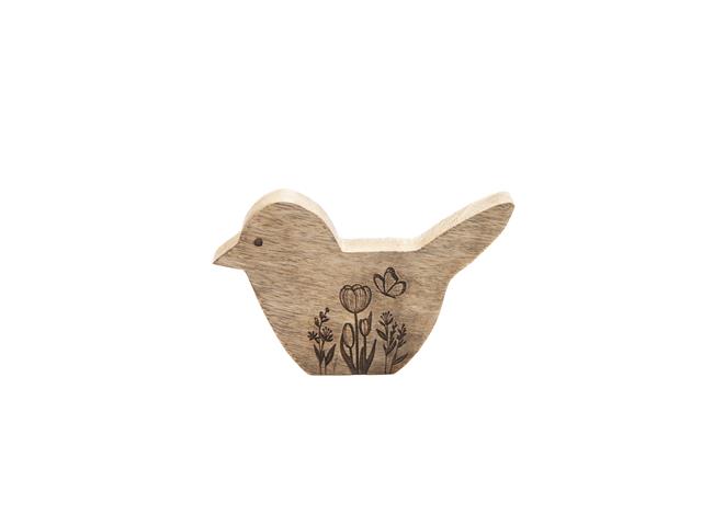MANGO WOOD BIRD DÉCOR (SMALL)