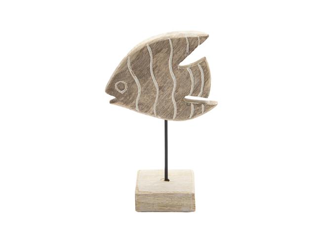 MANGO WOOD WITH STAND DÉCOR (ANGEL FISH)