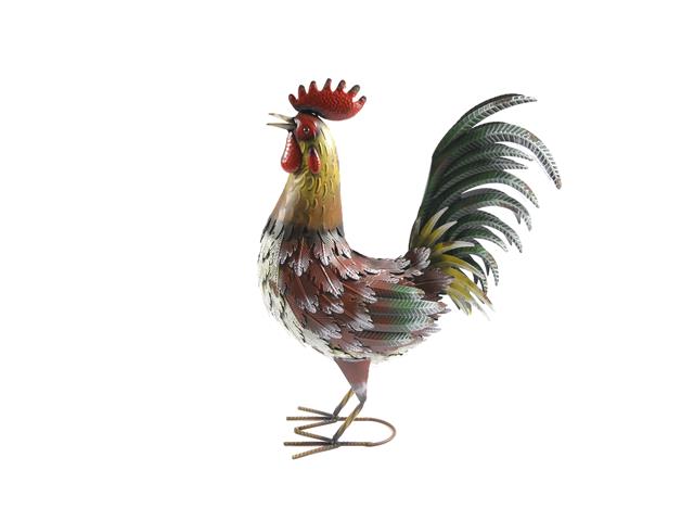 METAL ROOSTER DÉCOR