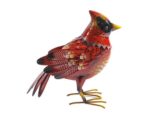 METAL CARDINAL DÉCOR