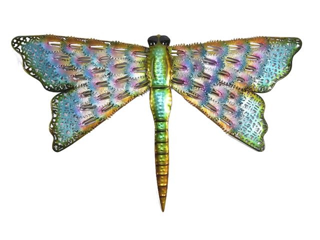 METAL DRAGONFLY WALL DÉCOR