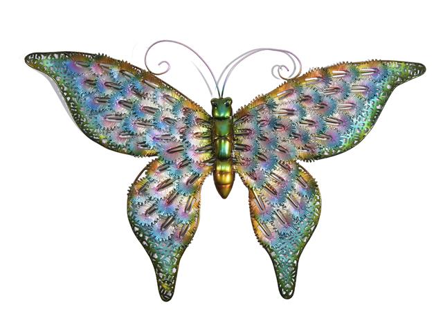METAL BUTTERFLY WALL DÉCOR