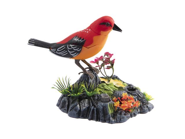 VOICE-ACTIVATED INDUCTION BIRDS DECOR (CARDINAL)