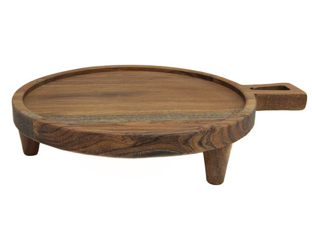 ACACIA WOODEN ROUND TABLE RISER