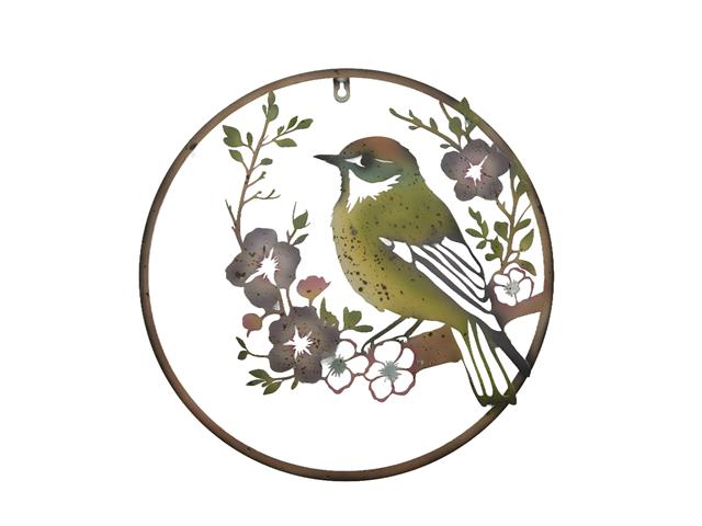 METAL CUT OUT HANGING DÉCOR (WARBLER)