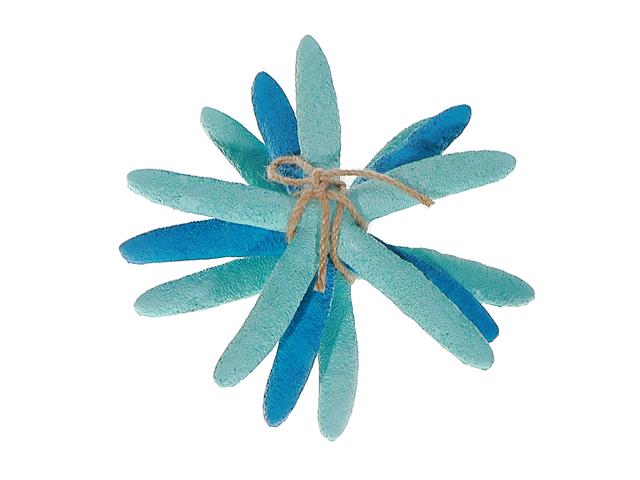DECORATIVE AQUA BLUE STARFISH (SET OF 3)