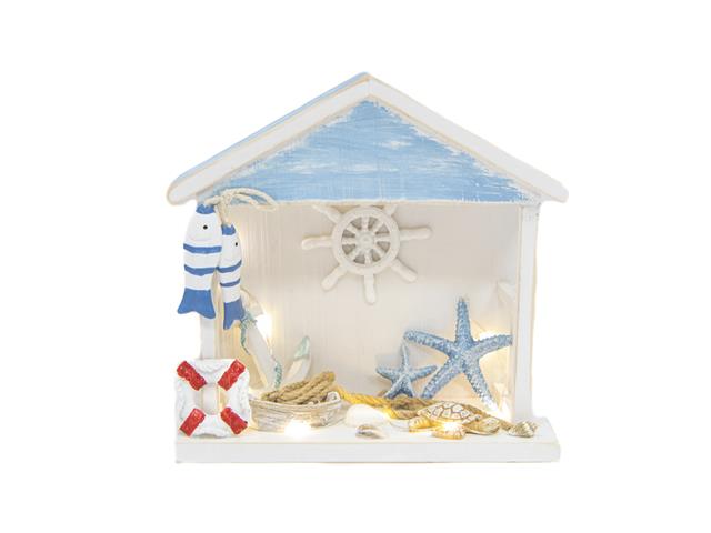 BLUE COASTAL LED WOOD PORCH DECOR