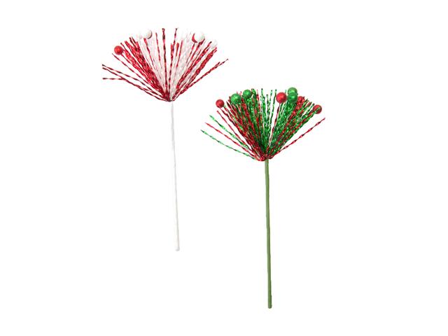 BALL AND TINSEL HOLIDAY PICK (ASSTD)