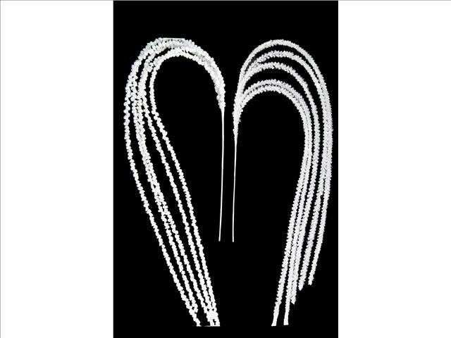 WHITE FLUFFY DECORATIVE SPRAY (ASSTD)