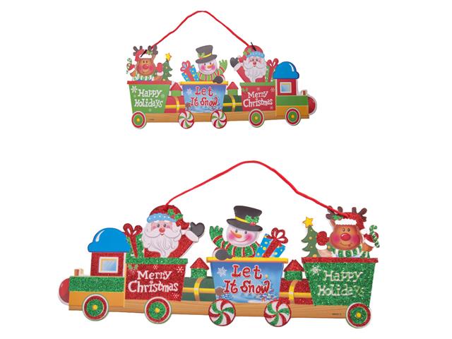FOAM BOARD WALL DECOR (CHRISTMAS TRAIN)
