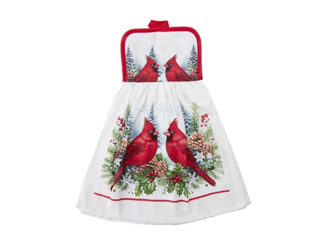 TIE HAND TOWEL (DOUBLE CARDINAL)