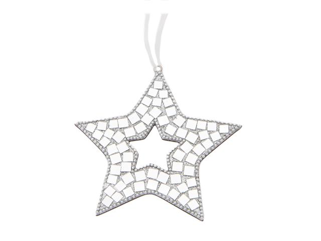 GLASS MOSAIC STAR ORNAMENT