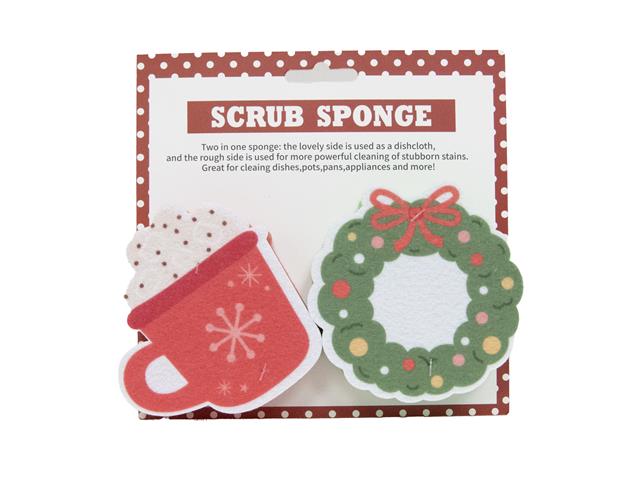 KITCHEN SPONGE (BEVERAGE & WREATH) (2 PC)