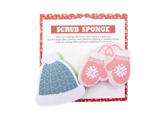 KITCHEN SPONGE (TOQUE & GLOVES) (2 PC)