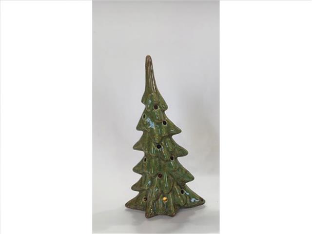 LED PORCELAIN TREE DECOR (GREEN)
