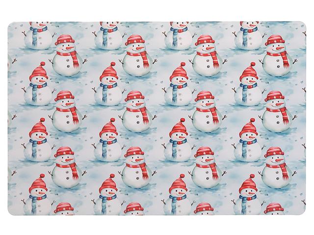 PLASTIC PLACEMAT (MULTI SNOWMAN)