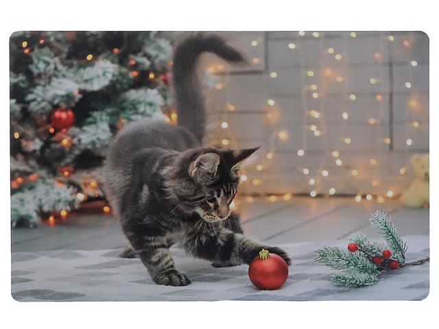 PLASTIC PLACEMAT (PLAYFUL CAT)
