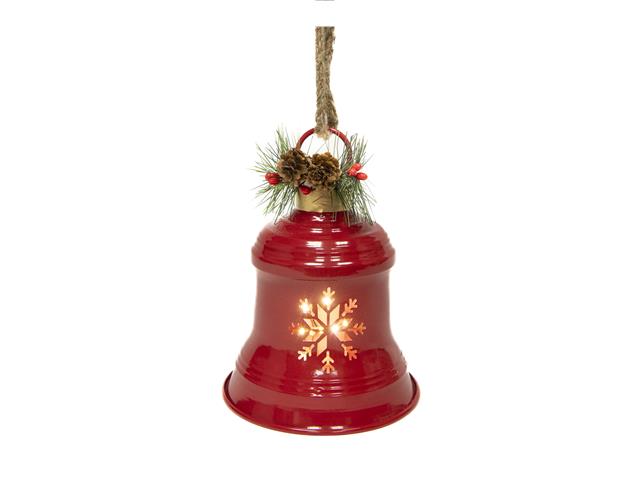 LED METAL CUT OUT BELL (SNOWFLAKE)