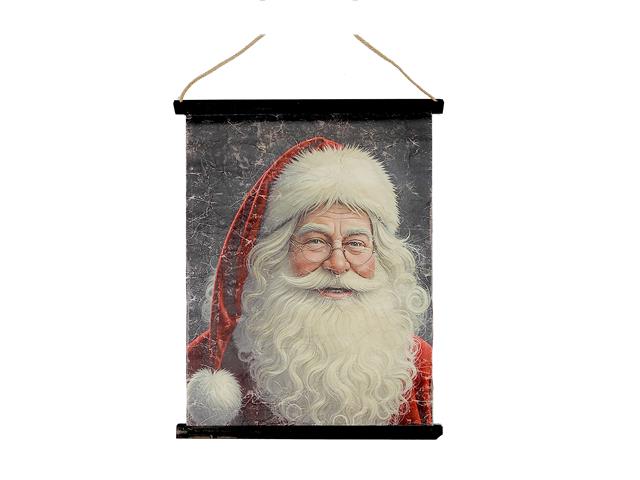 CRINKLE PAPER WALL HANGER (SANTA PORTRAIT)