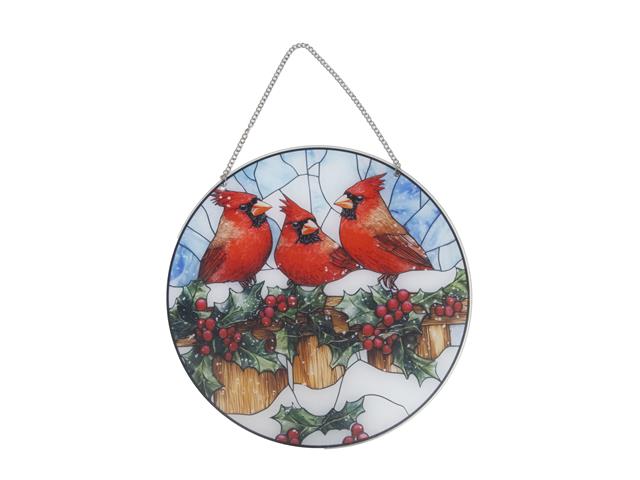 ROUND ACRYLIC HANGER (TRIPLE CARDINAL)