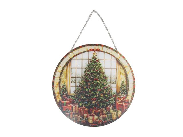 ROUND ACRYLIC HANGER (CHRISTMAS TREE)