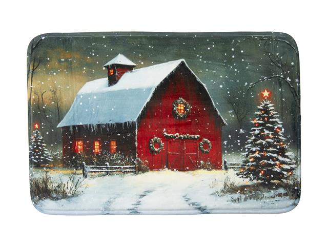 MEMORY FOAM DIGITAL PRINT MAT (RED BARN)