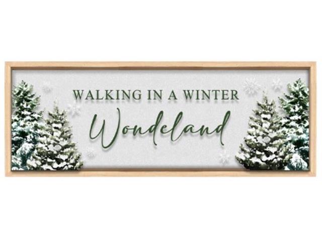 MDF WALL SIGN (WALKING IN A WINTER WONDERLAND)