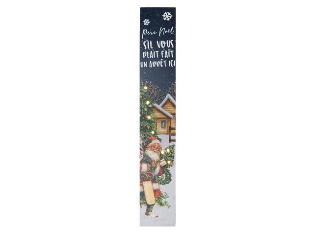 CANVAS PORCH SIGN (PERE NOEL, SIL VOUS PLAIT FAIT UN ARRET ICE!)