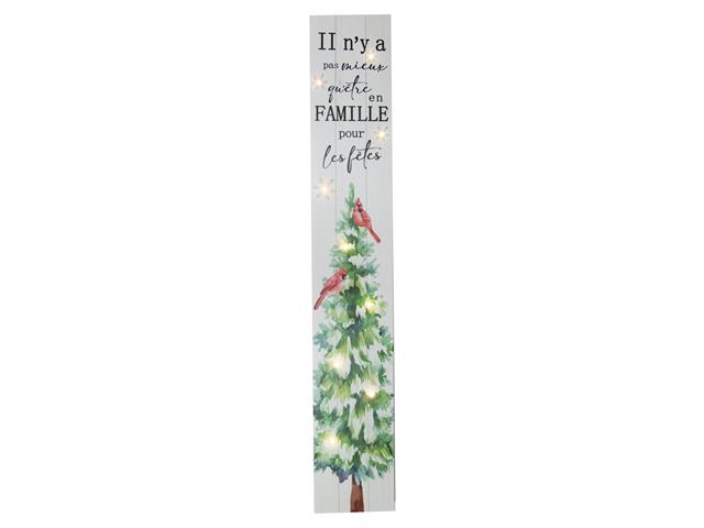 CANVAS PORCH SIGN (II N'YA PAS MIEUX QU'ETE EN FAMILLE POUR LES)