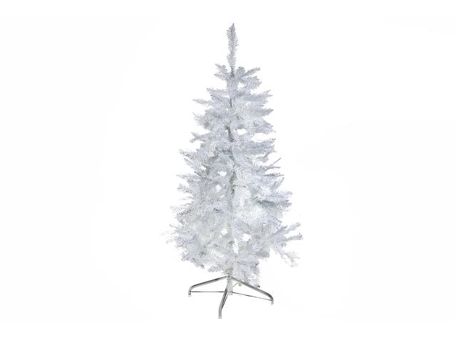 6' WHITE SPRUCE XMAS TREE PVC 800 NORMAL TIPS W/METAL STAND