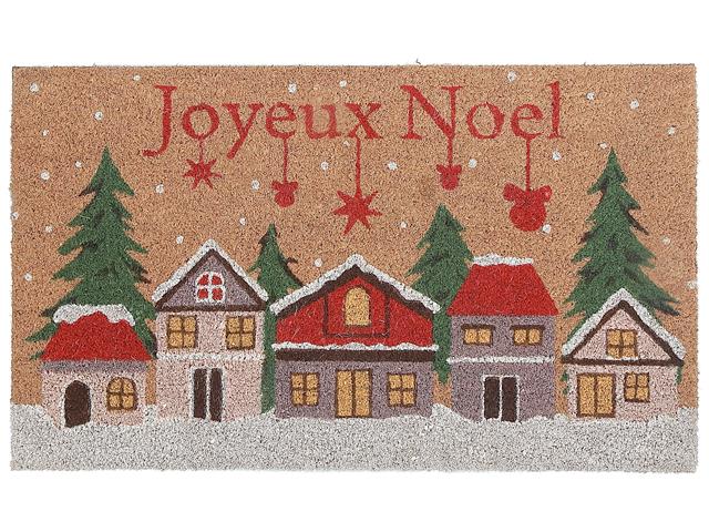 COIR DOOR MAT (WINTER VILLAGE - JOYEUX NOEL)