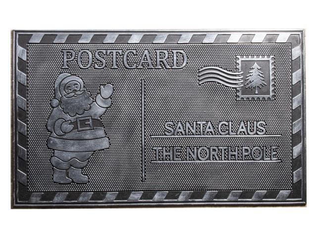 RUBBER MAT (POSTCARD - SANTA)