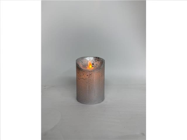 LED SPARKLING WAX CANDLE (SILVER)