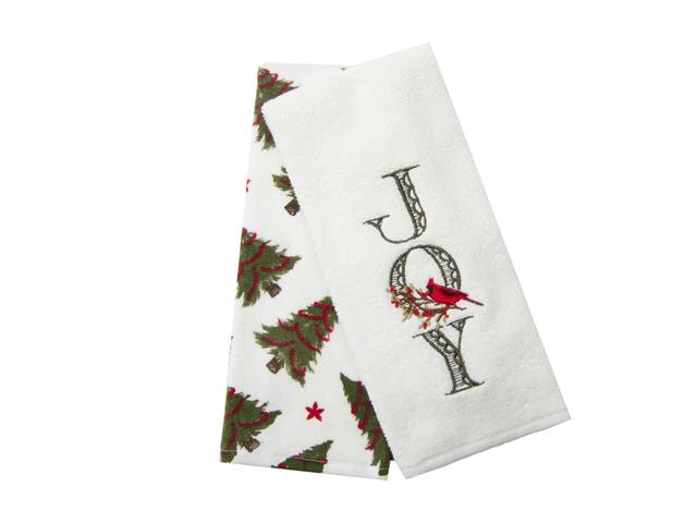 EMBROIDERY HAND TOWEL (SET/2)  (JOY)
